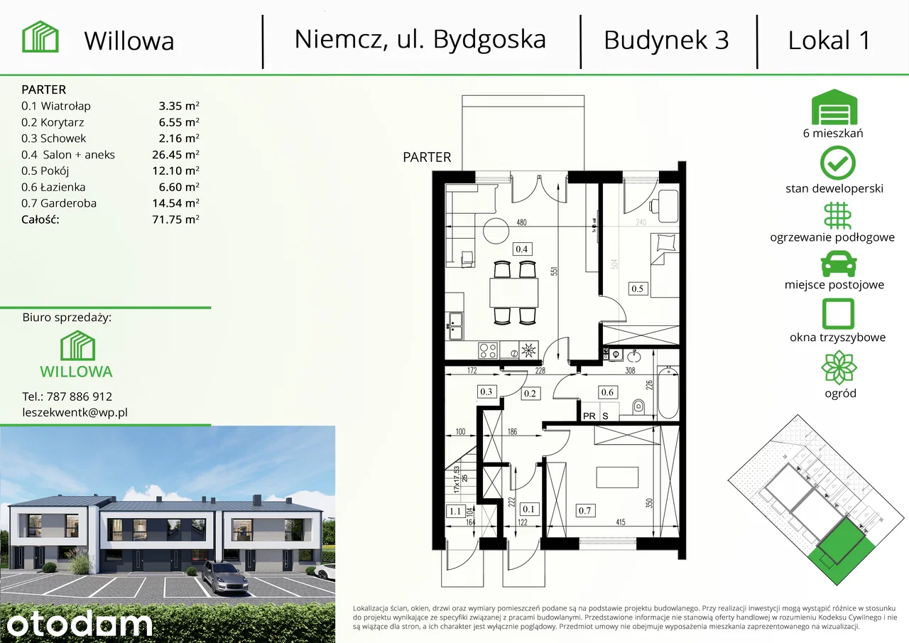 Niemcz, ul. Bydgoska 66 — 4
