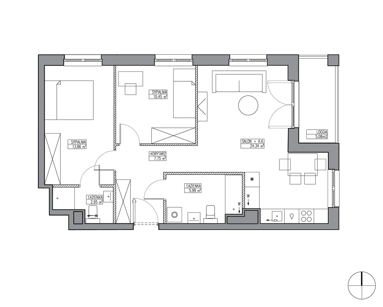Unit KR6/B/1/1 — Apartamenty Krakowska