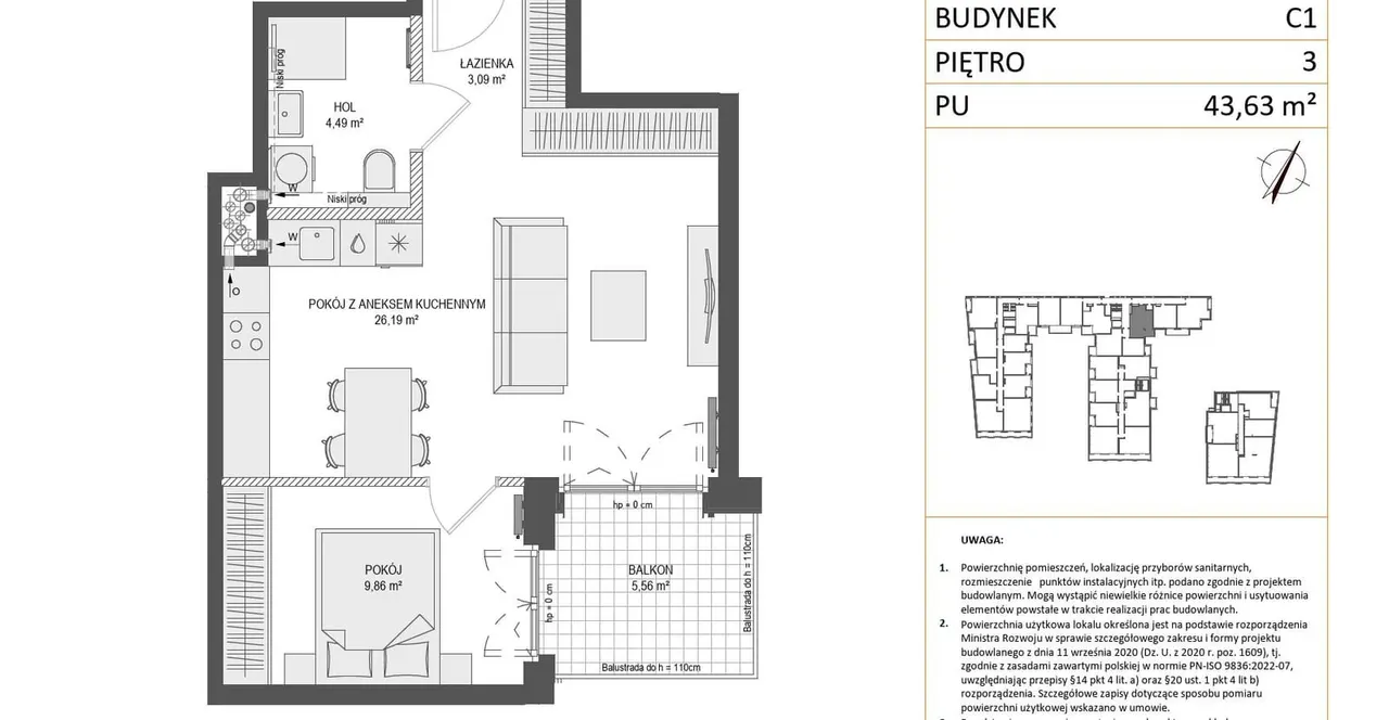 Лот ZAJEZDNIA MOTŁAWA_1_2_C1_MK_70 — Kurza 1-8