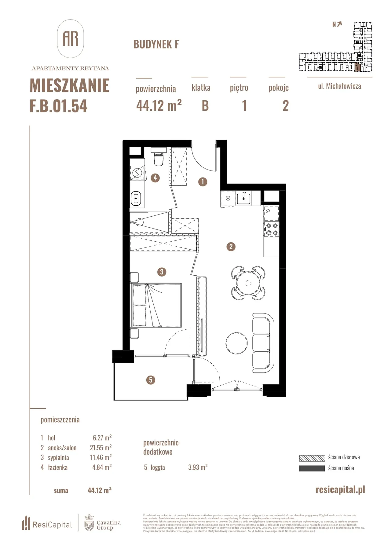 Лот F/B/F.B.01.54 — Reytana, Michałowicza, Sikornik