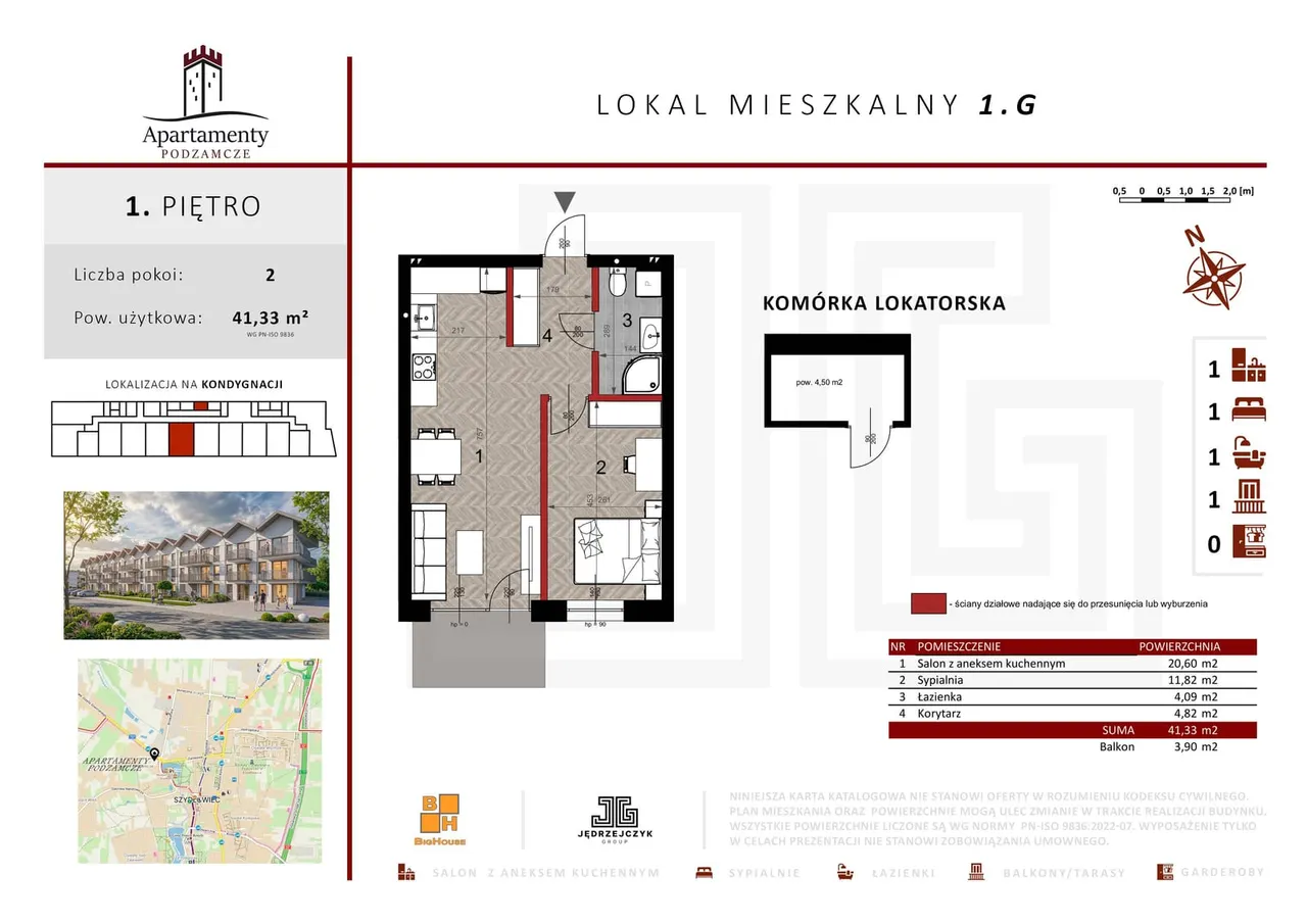 Lokal 1.G — Józefa Longina Sowińskiego Dz