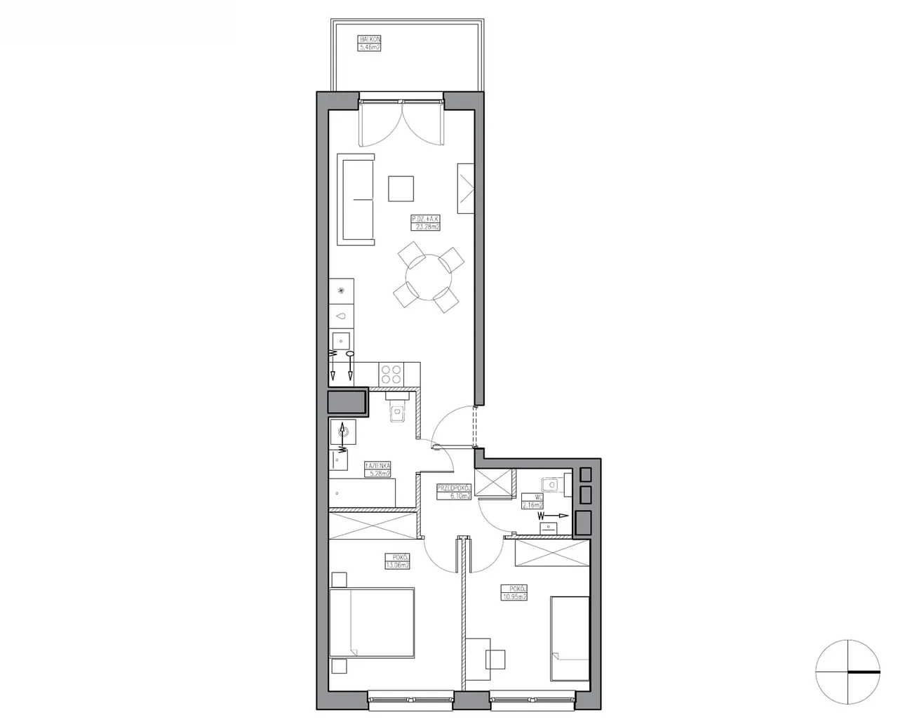 Unit KR5/A/5/1 — Apartamenty Krakowska