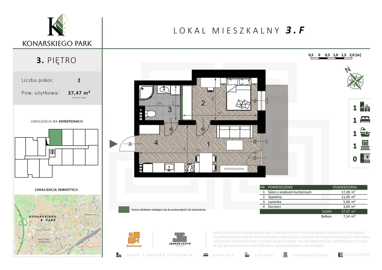 Лот 3.F — ul. Konarskiego dz. nr ew.: 17/10, 27, 28 obr. 0003