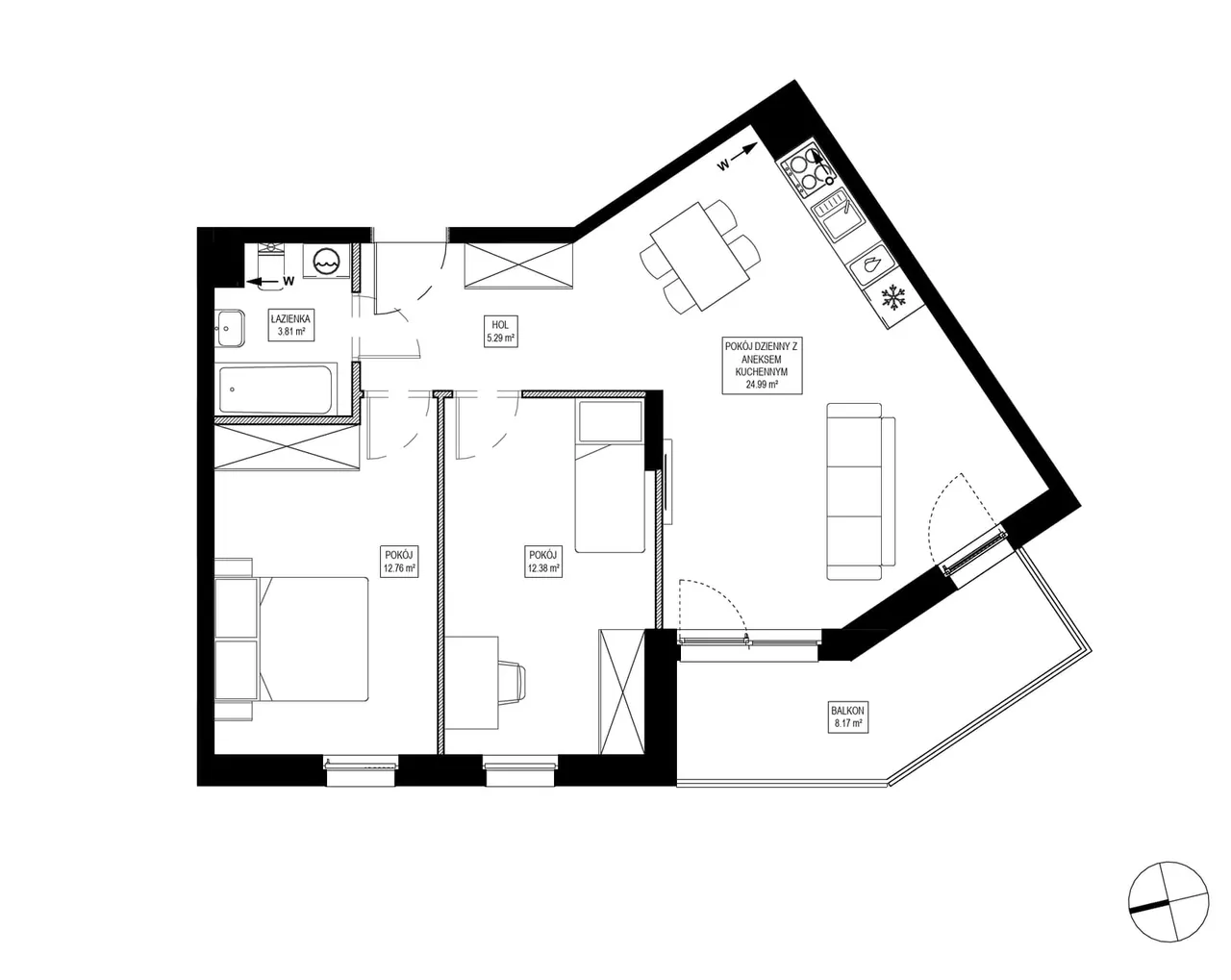 Лот OK3/B/3/2 — Osiedle Kameralne