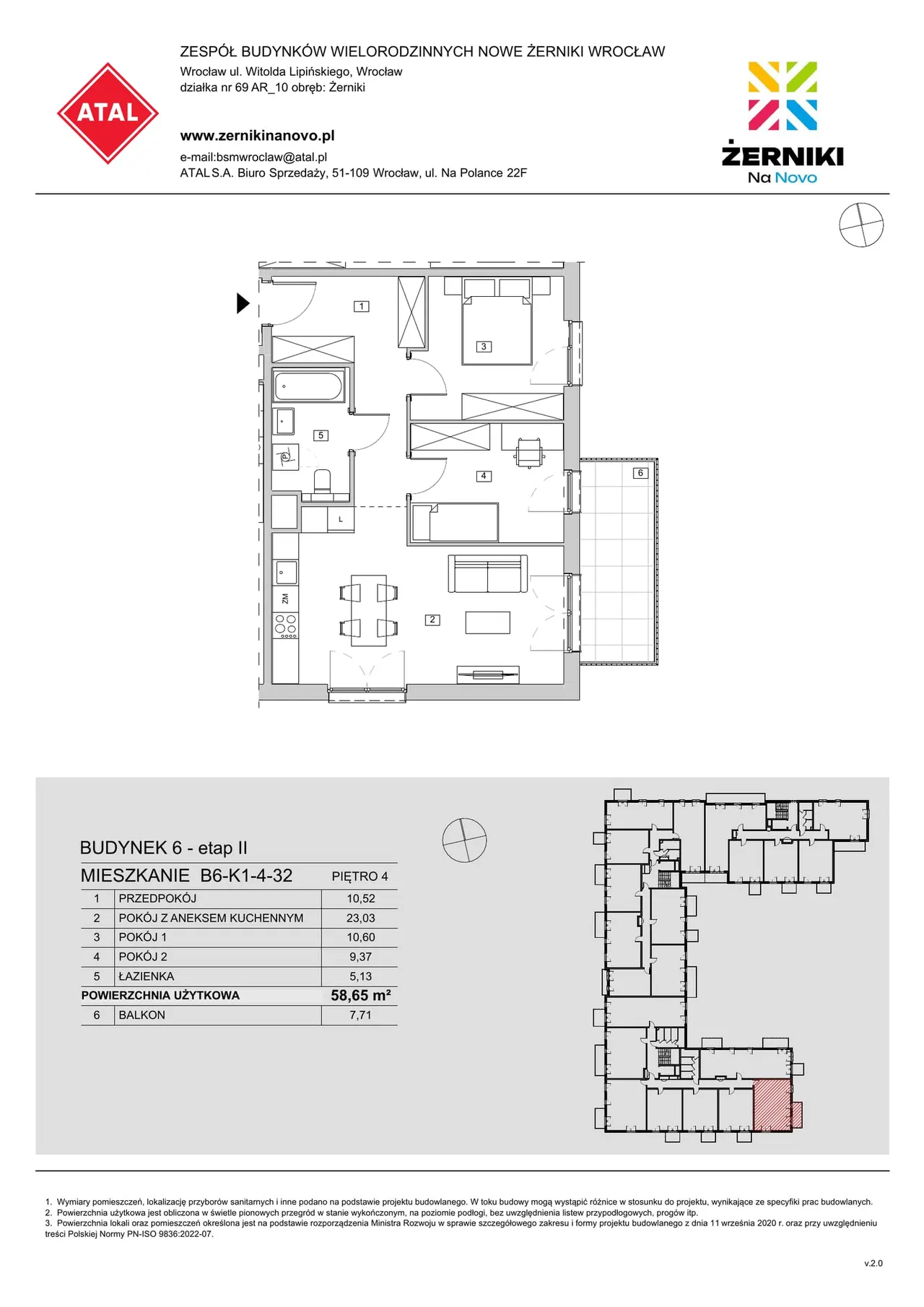 Unit B6-K1-4-32 — Al. Architektów
