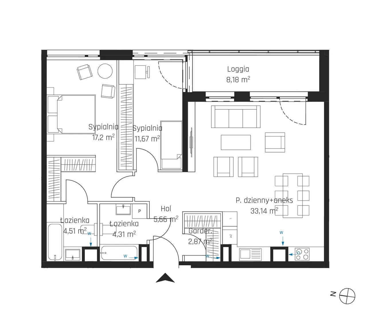 Лот 3M31 — Nadmotławie Apartments