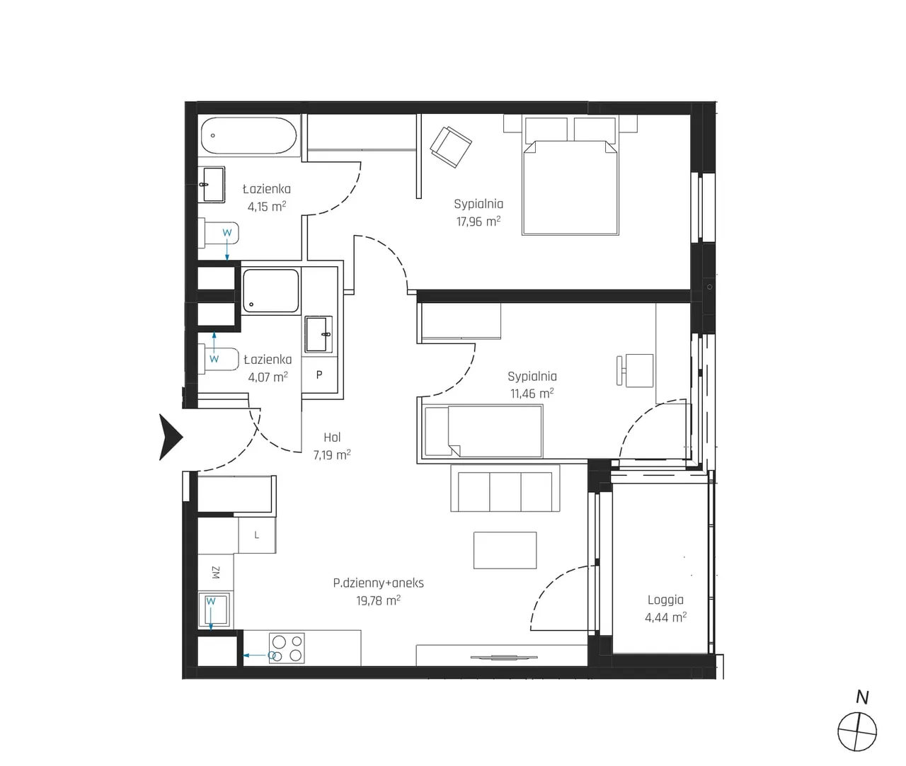 Лот 2M37 — Nadmotławie Apartments