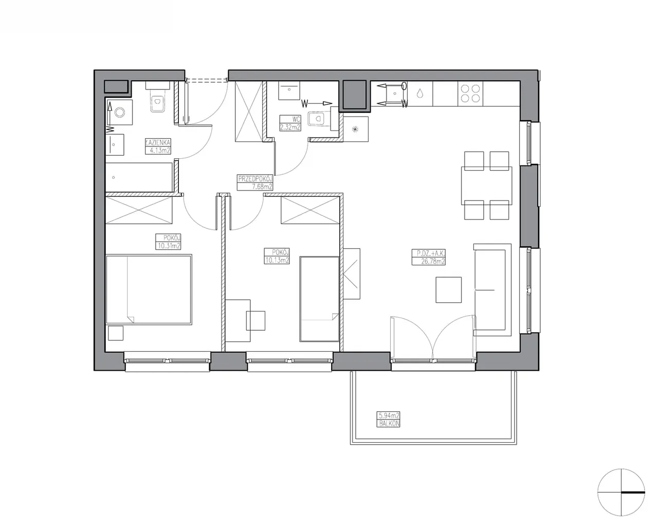 Lokal KR5/E/1/2 — Apartamenty Krakowska