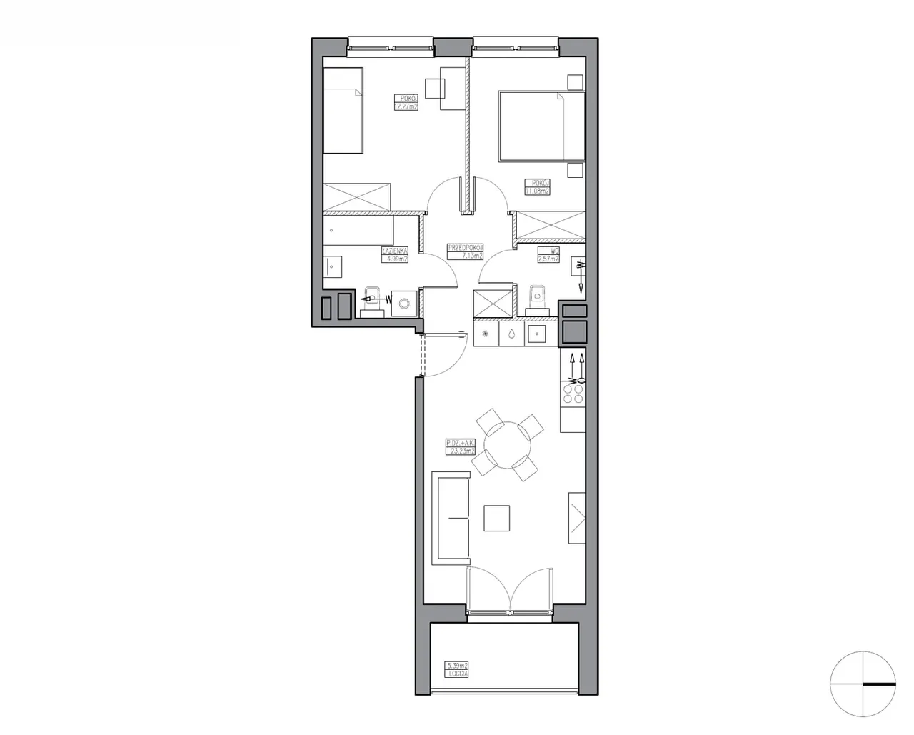 Unit KR5/F/1/1 — Apartamenty Krakowska
