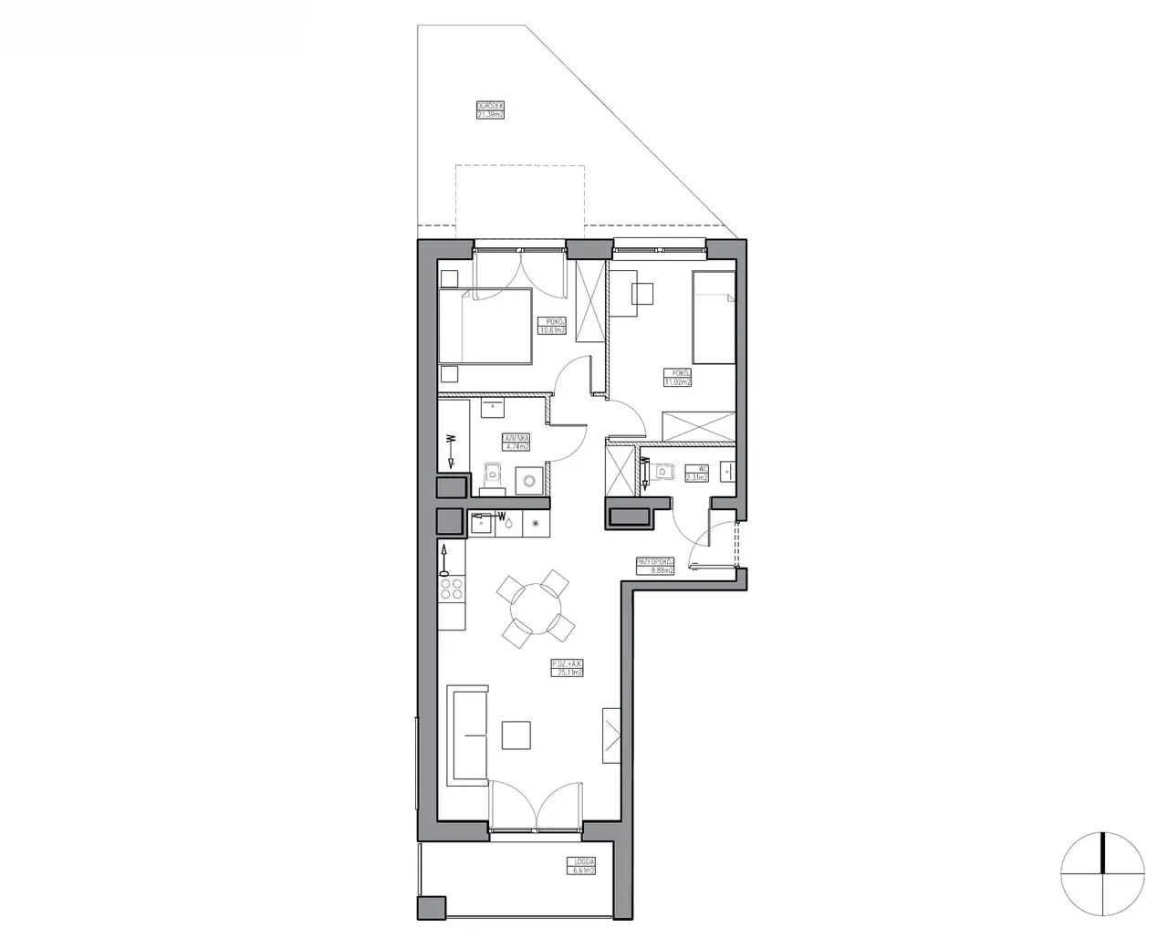 Unit KR5/C/0/6 — Apartamenty Krakowska