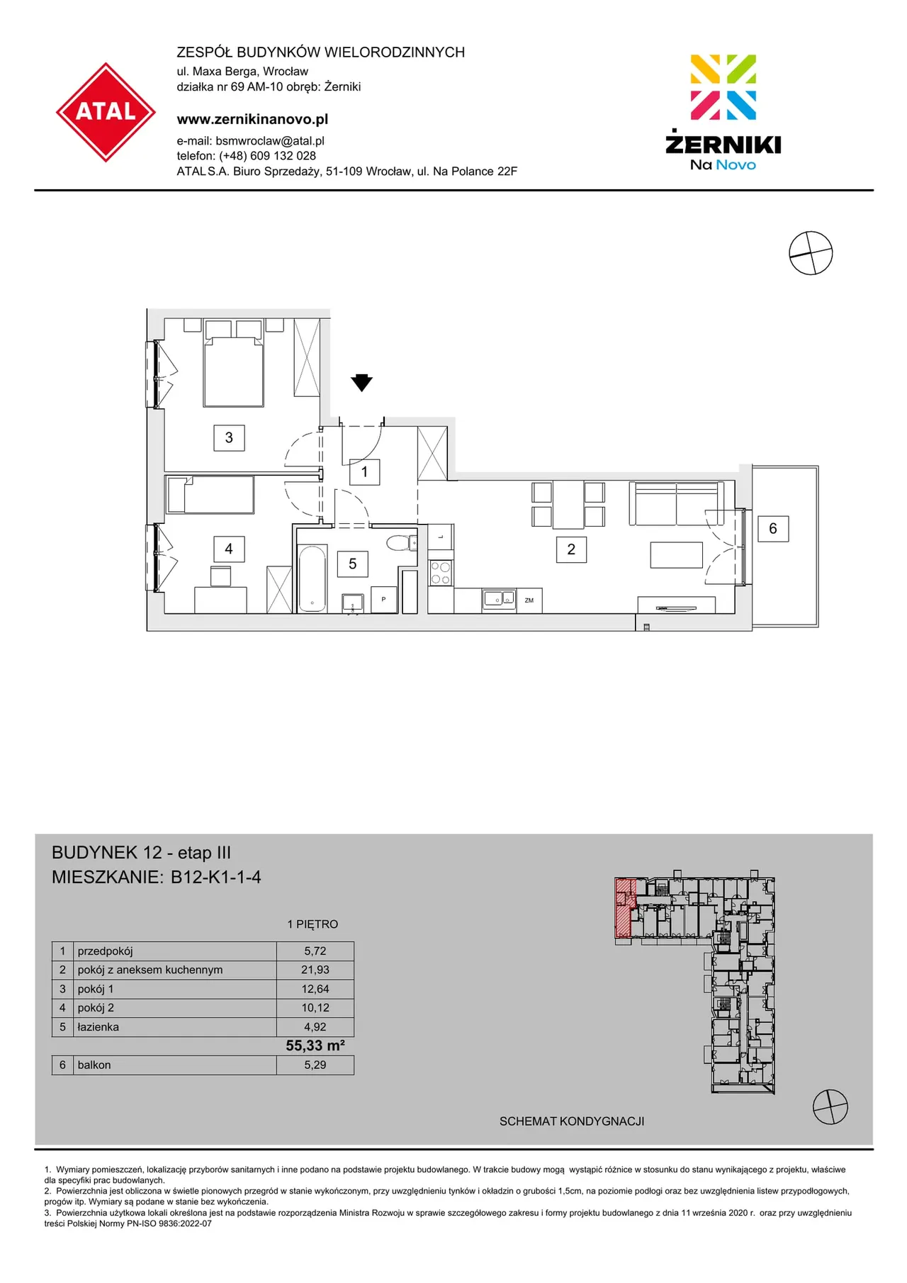 Unit B12-K1-1-4 — W. Lipińskiego oraz M. Berga