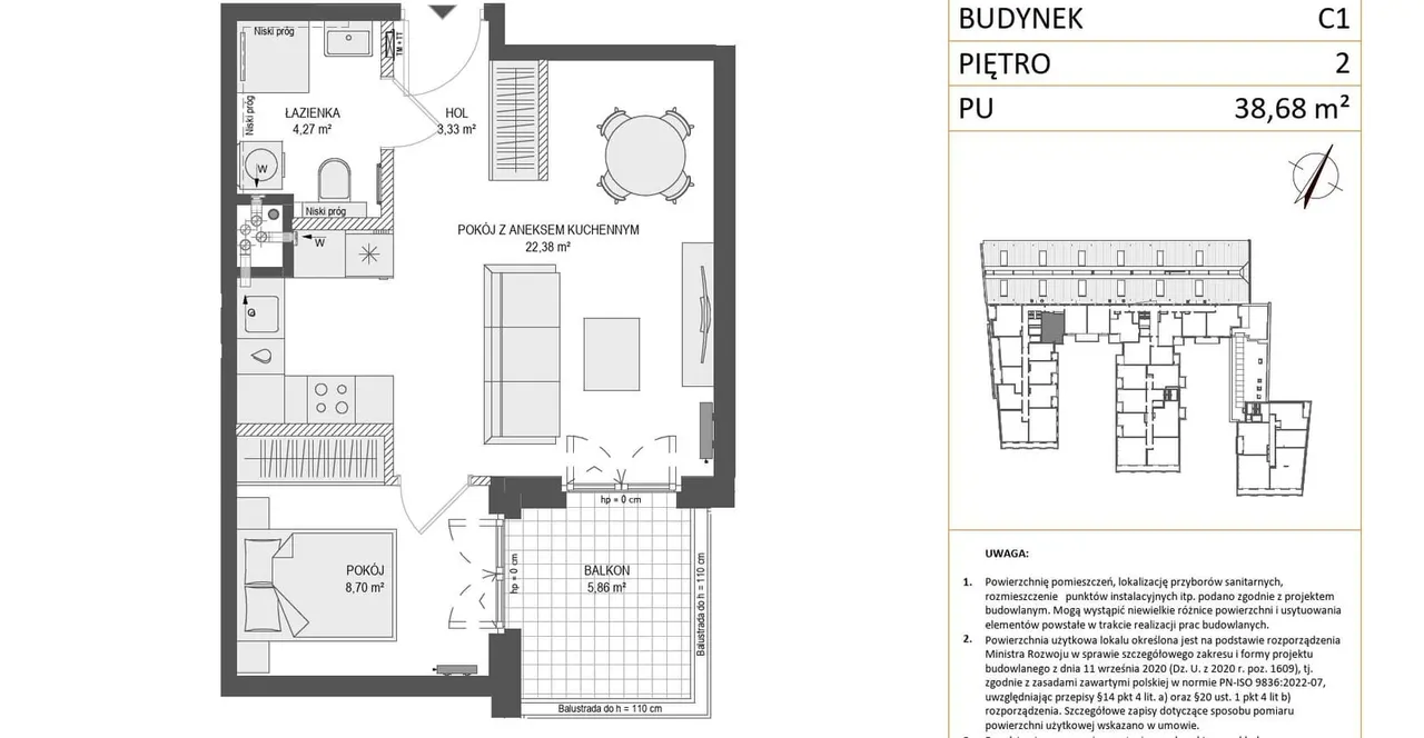 Лот ZAJEZDNIA MOTŁAWA_1_2_C1_MK_25 — Kurza 1-8