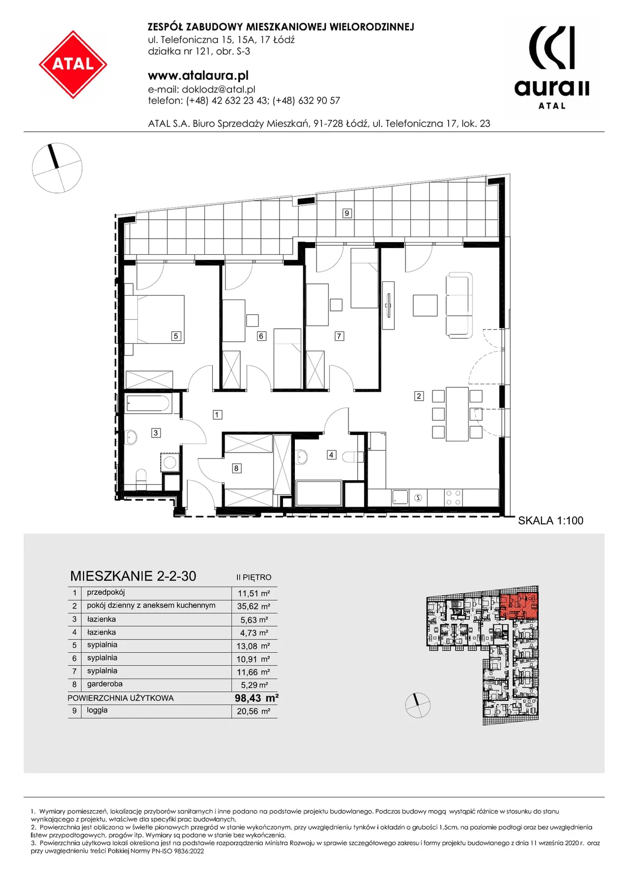 Lokal 2-2-30 — Telefoniczna 15, 15A, 17