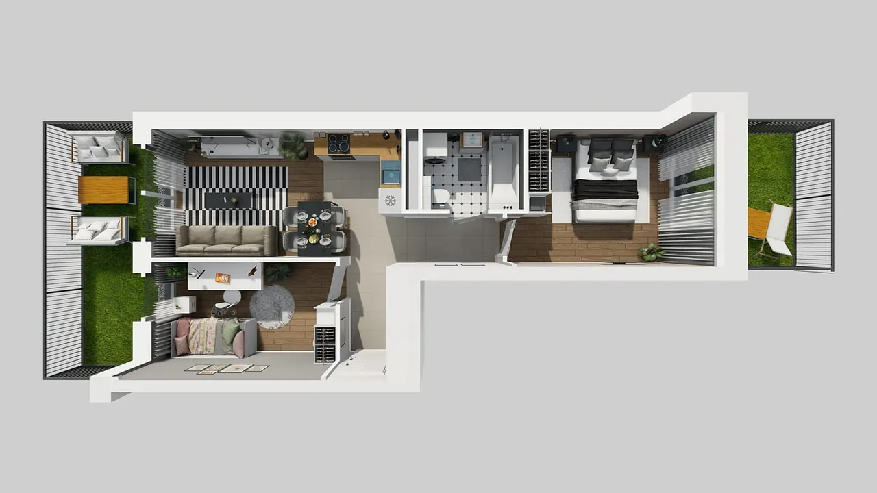 Лот APARTAMENTY PARK MATECZNEGO_2_2_H_MK_1 — Rydlówka