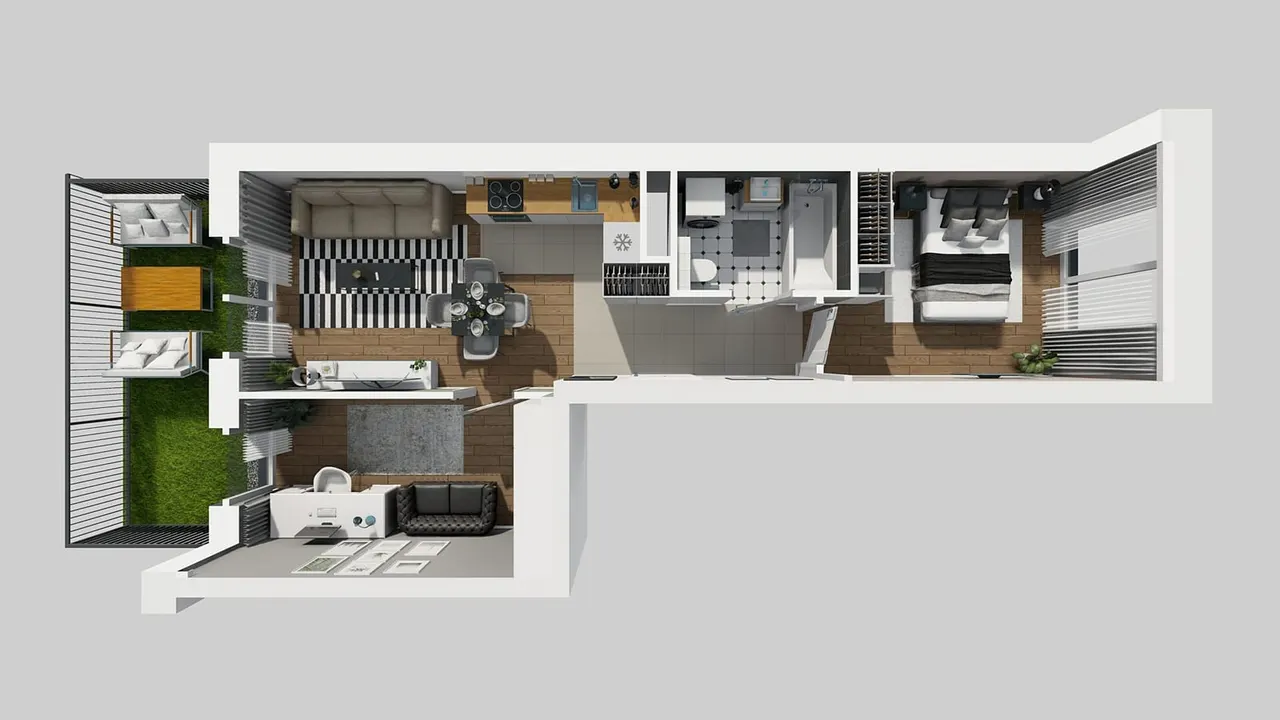 Лот APARTAMENTY PARK MATECZNEGO_2_2_H_MK_16 — Rydlówka