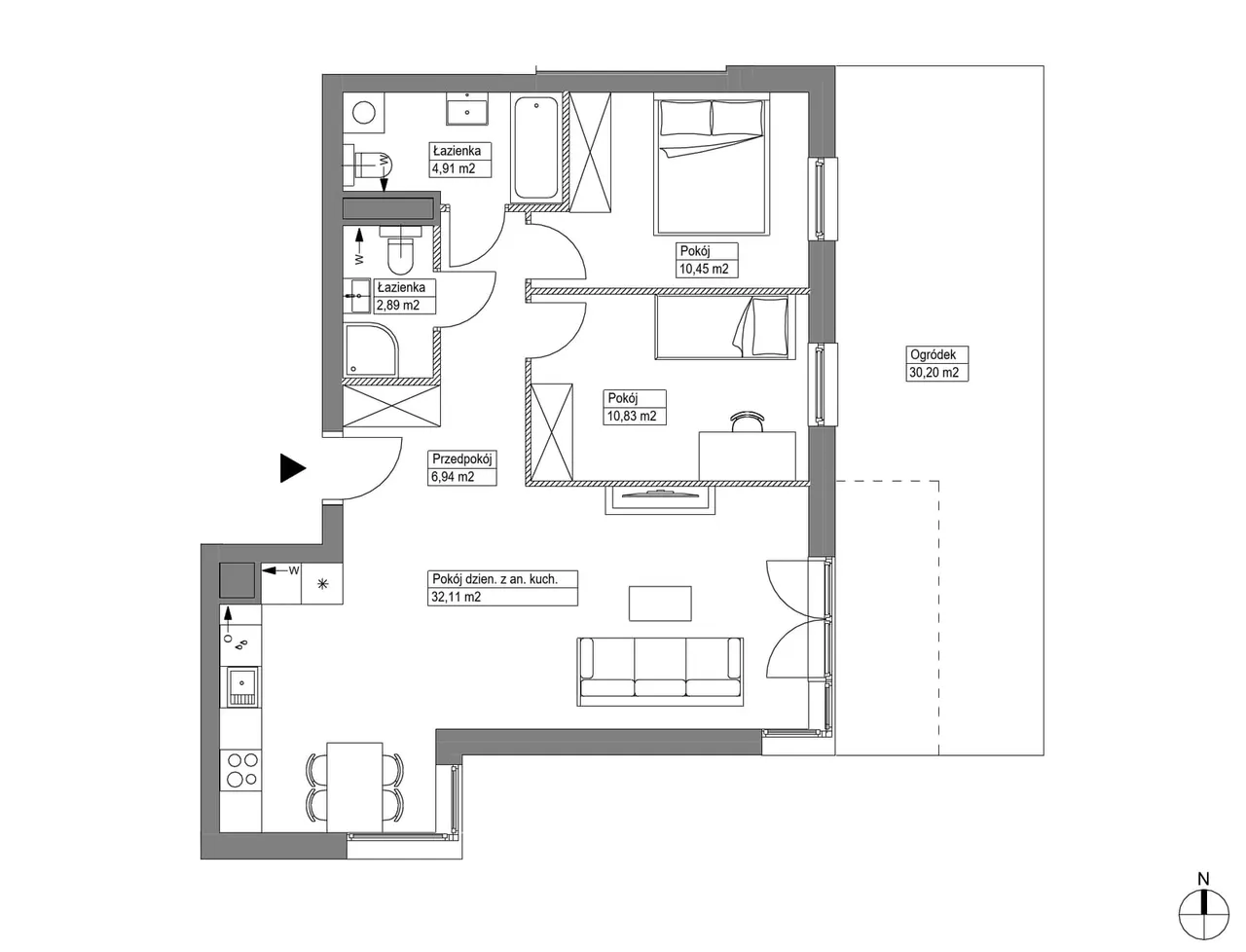 Лот KR8/C/0/1 — Apartamenty Krakowska