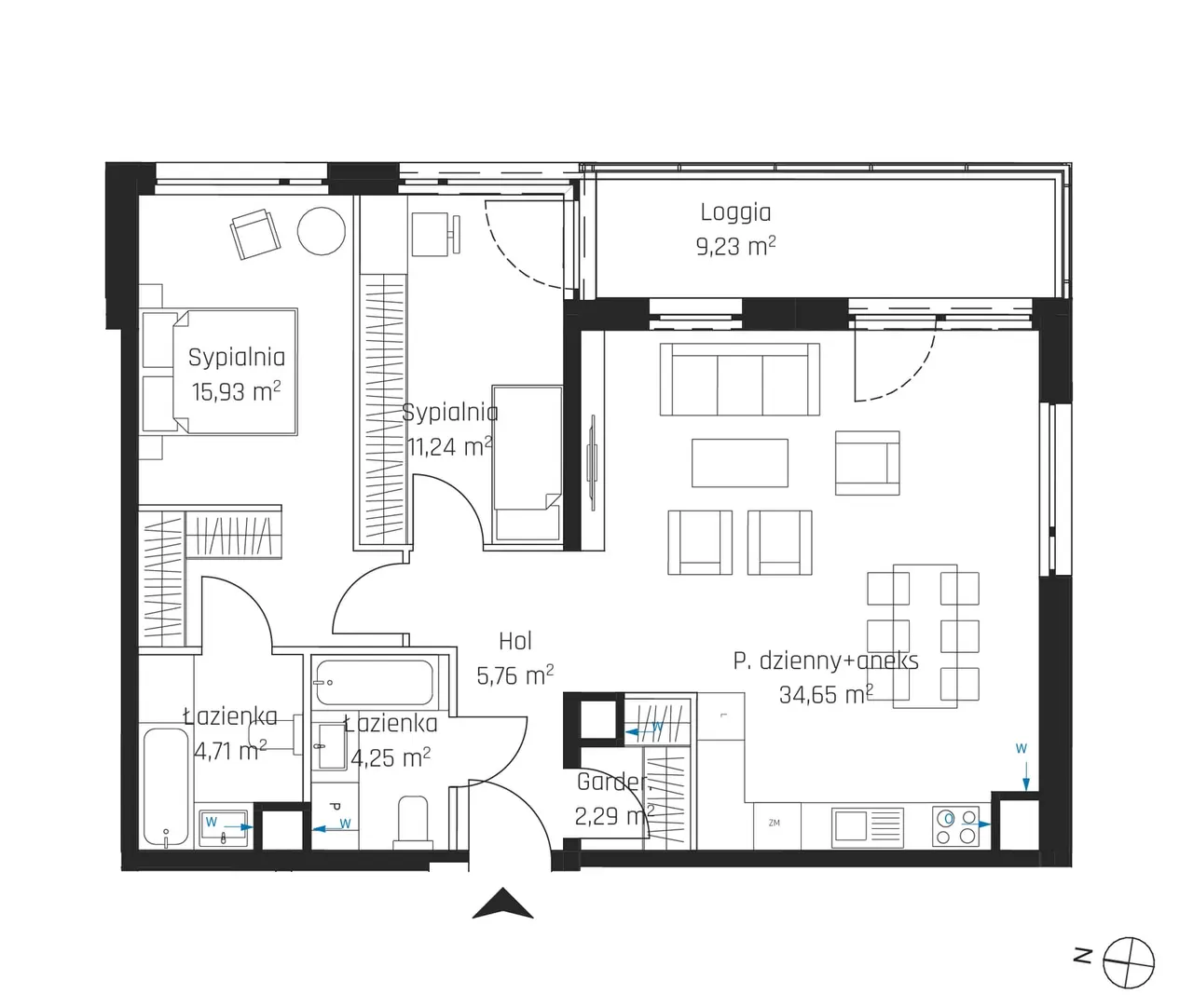 Лот 1M30 — Nadmotławie Apartments