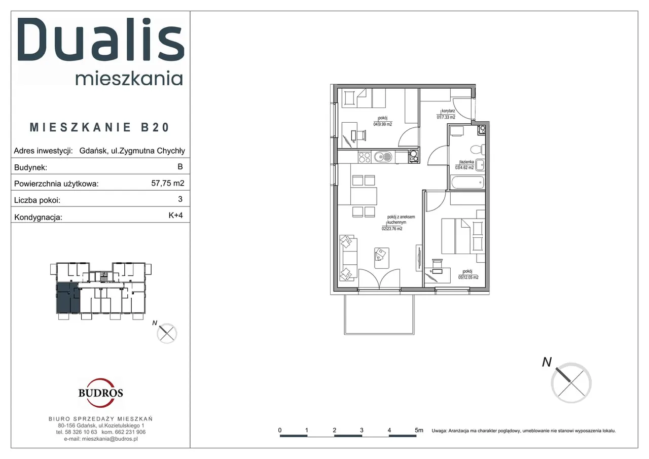 Unit B20 — Chychły, Gdańsk (Dualis mieszkania II)