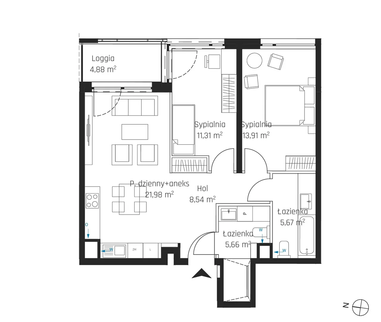 Лот 4M27 — Nadmotławie Apartments