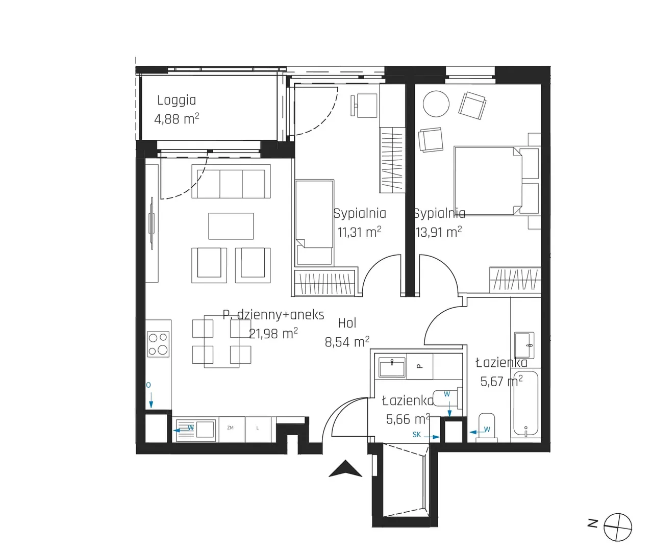 Лот 5M28 — Nadmotławie Apartments