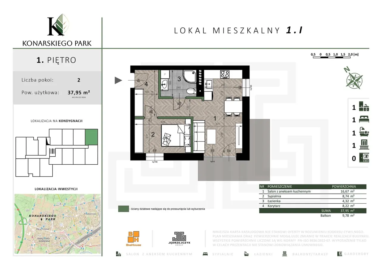 Лот 1.I — ul. Konarskiego dz. nr ew.: 17/10, 27, 28 obr. 0003