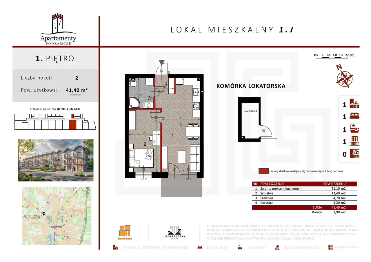 Lokal 1.J — Józefa Longina Sowińskiego Dz