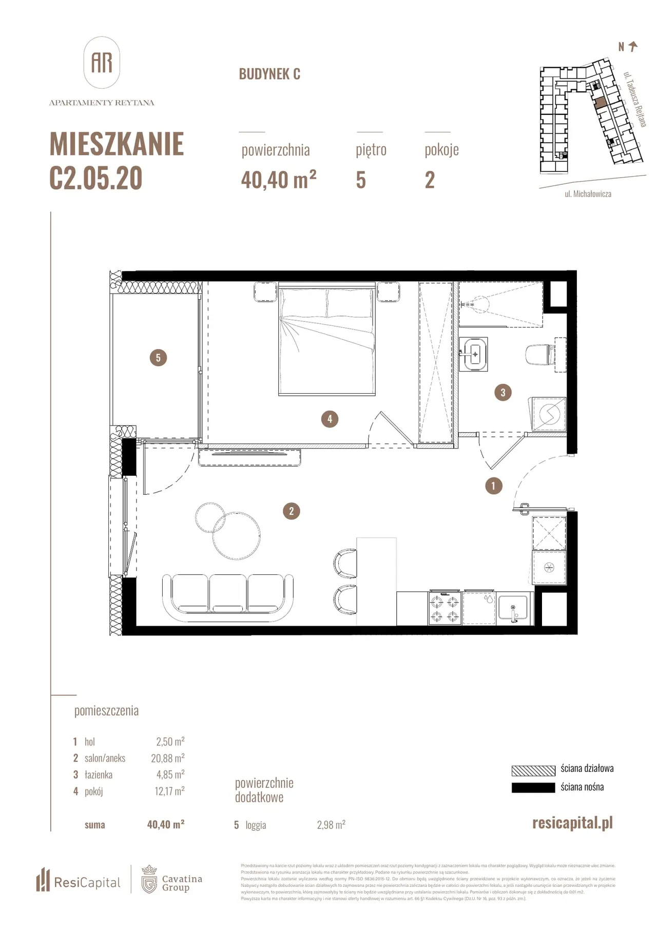 Лот C/C2.05.20 — Reytana, Michałowicza, Sikornik