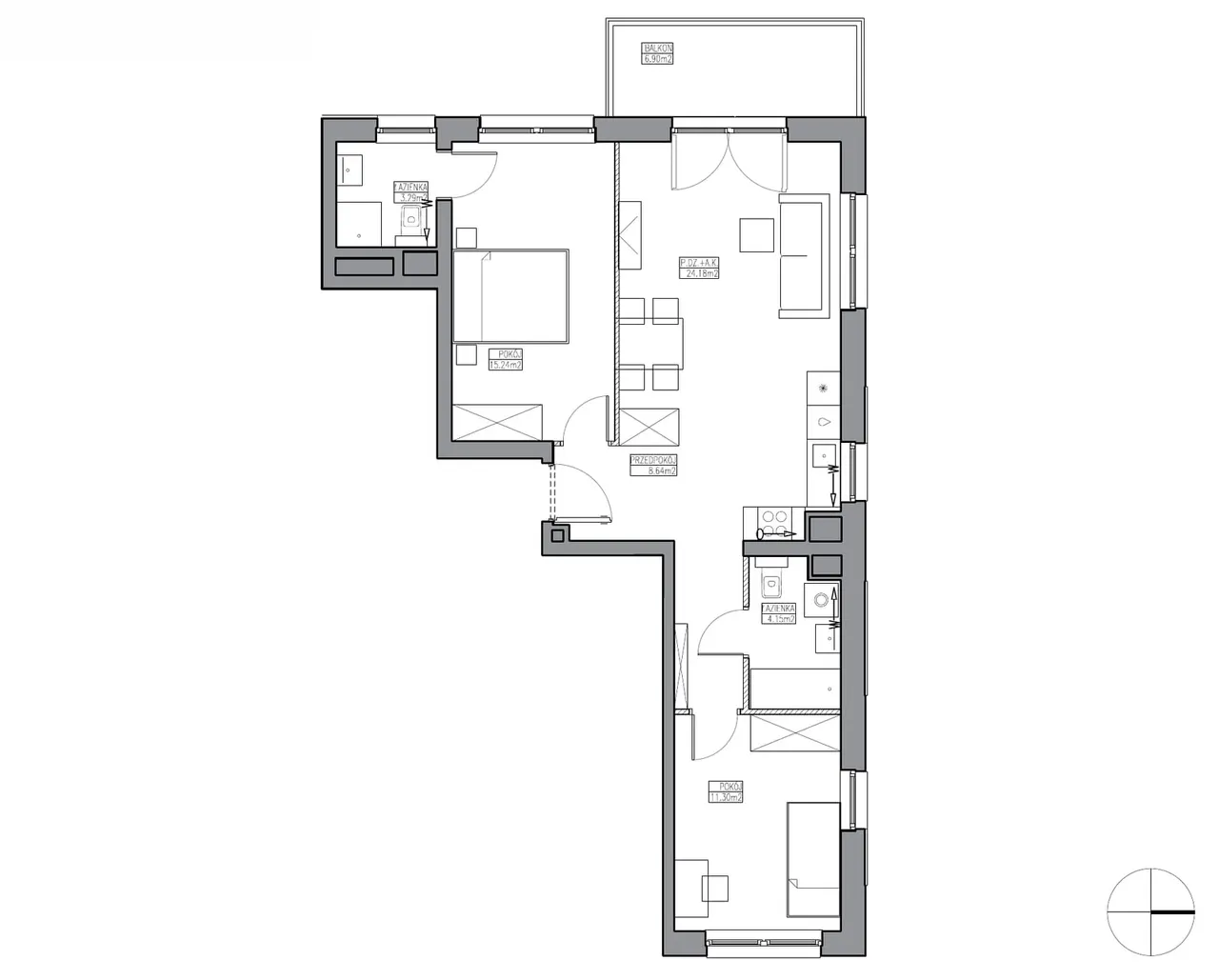 Лот KR5/D/2/1 — Apartamenty Krakowska
