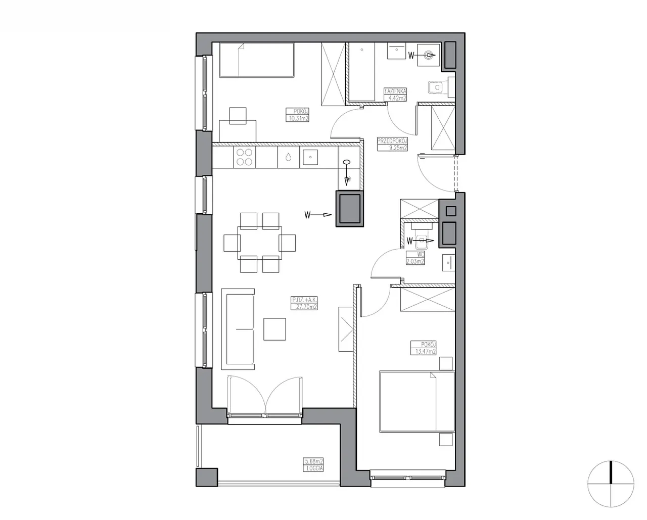 Лот KR5/B/7/2 — Apartamenty Krakowska