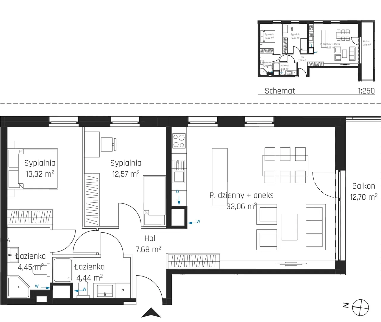 Лот 2M01 — Nadmotławie Apartments