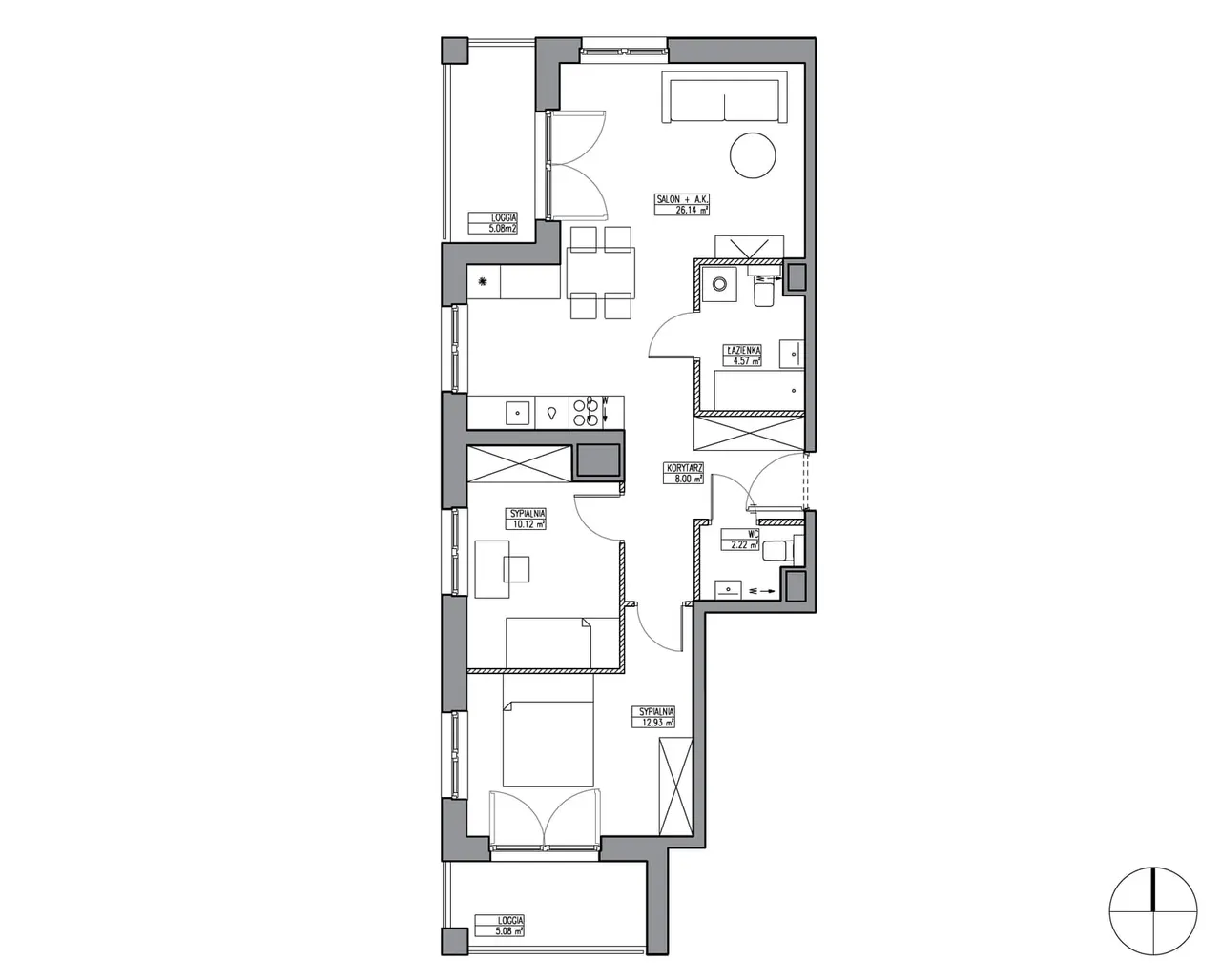 Лот KR6/B/4/5 — Apartamenty Krakowska