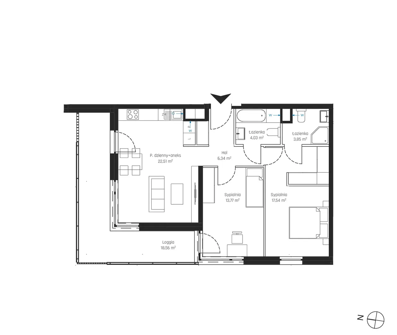 Лот 2M11 — Nadmotławie Apartments