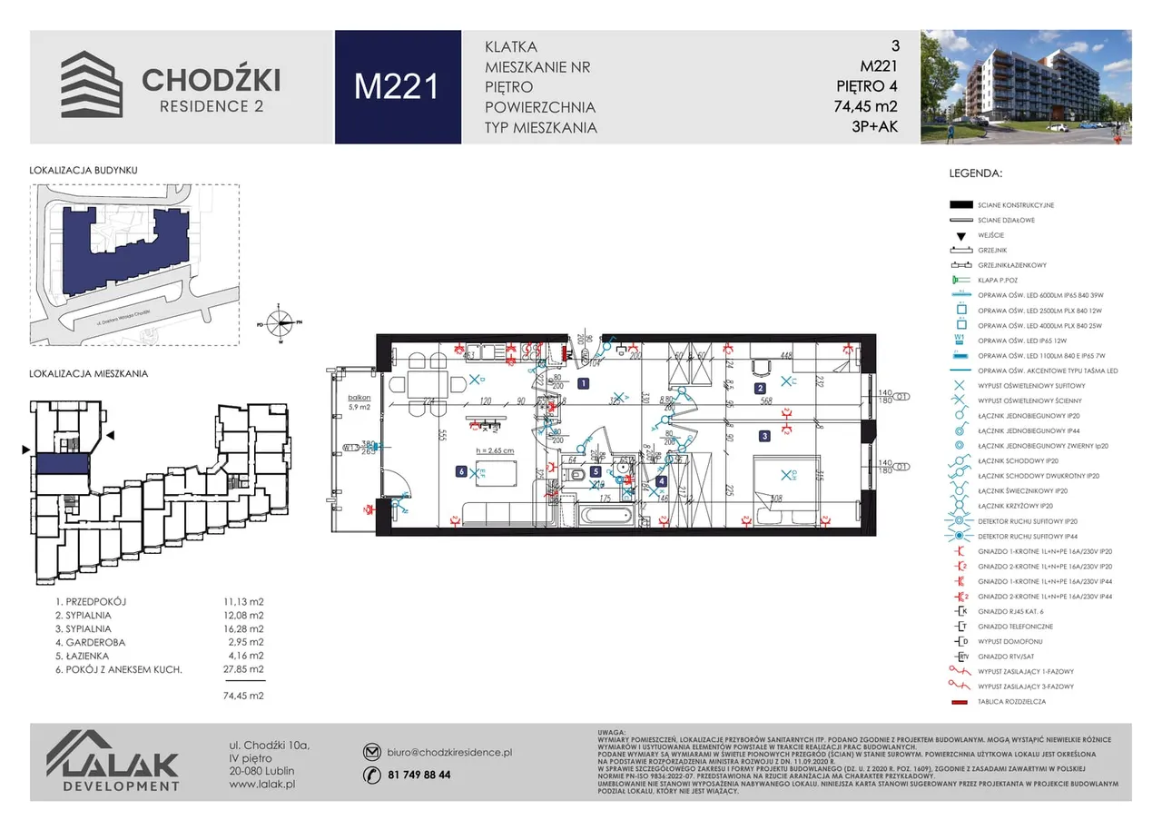 Лот M221 — Chodźki Residence II