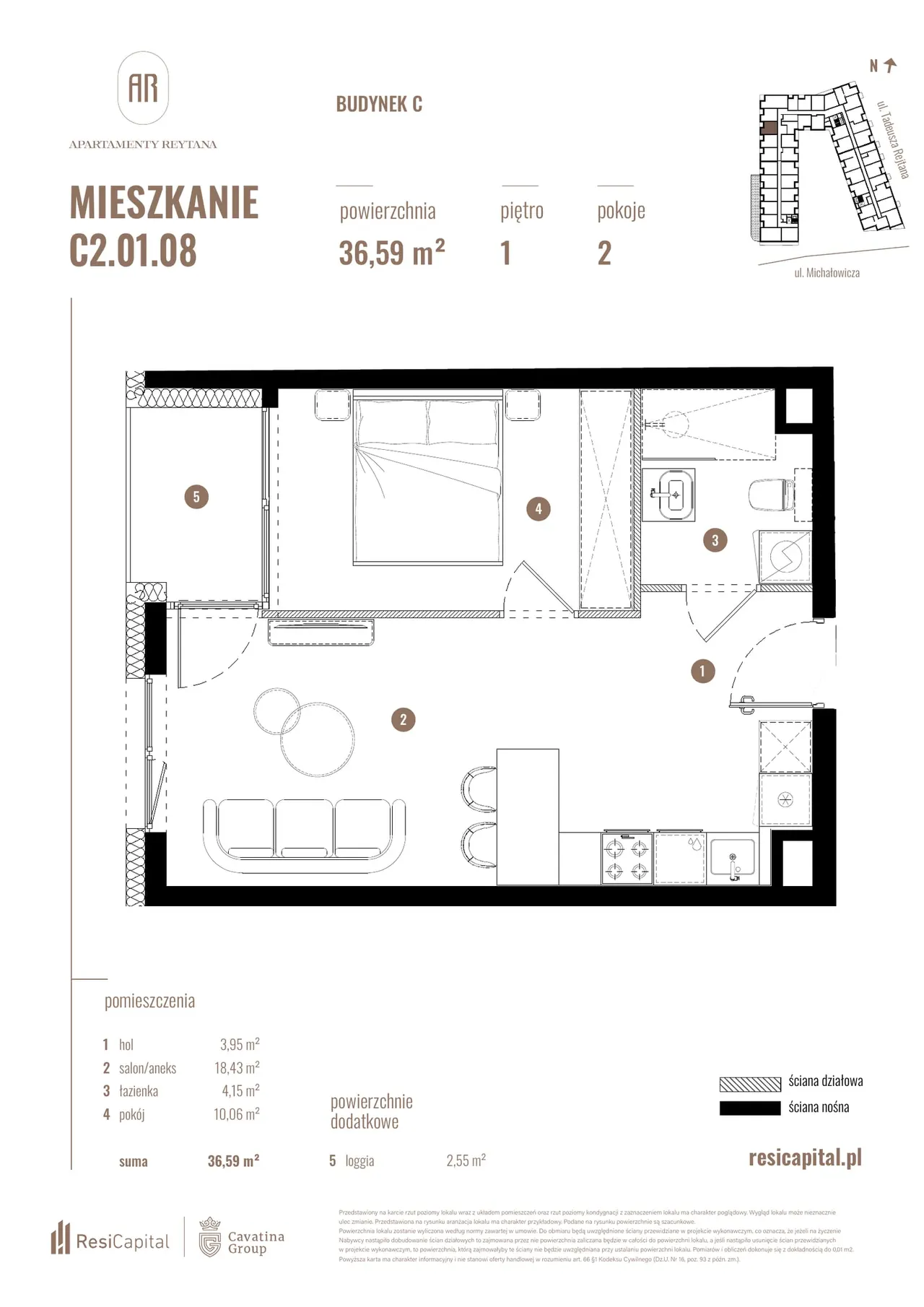 Лот C/C2.01.08 — Reytana, Michałowicza, Sikornik
