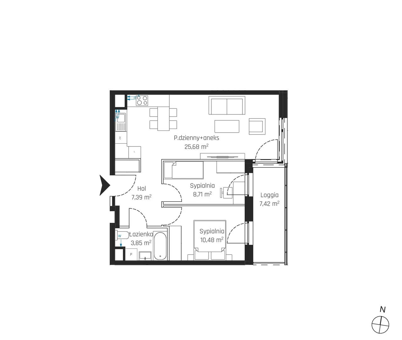 Лот 5M33 — Nadmotławie Apartments