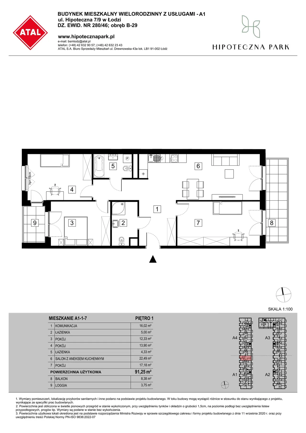 Unit A1-1-7 — Hipoteczna 7/9