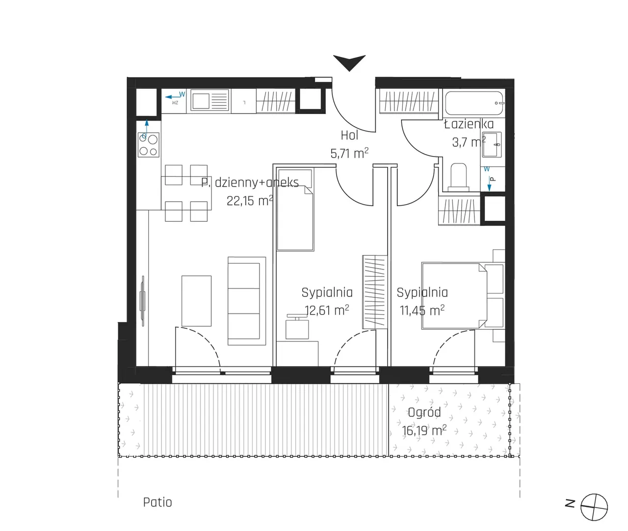 Лот 1M26 — Nadmotławie Apartments