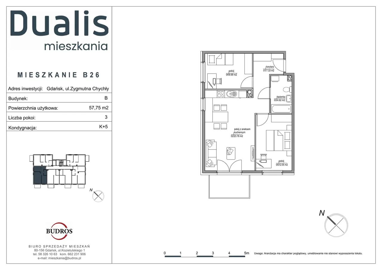 Unit B26 — Chychły, Gdańsk (Dualis mieszkania II)