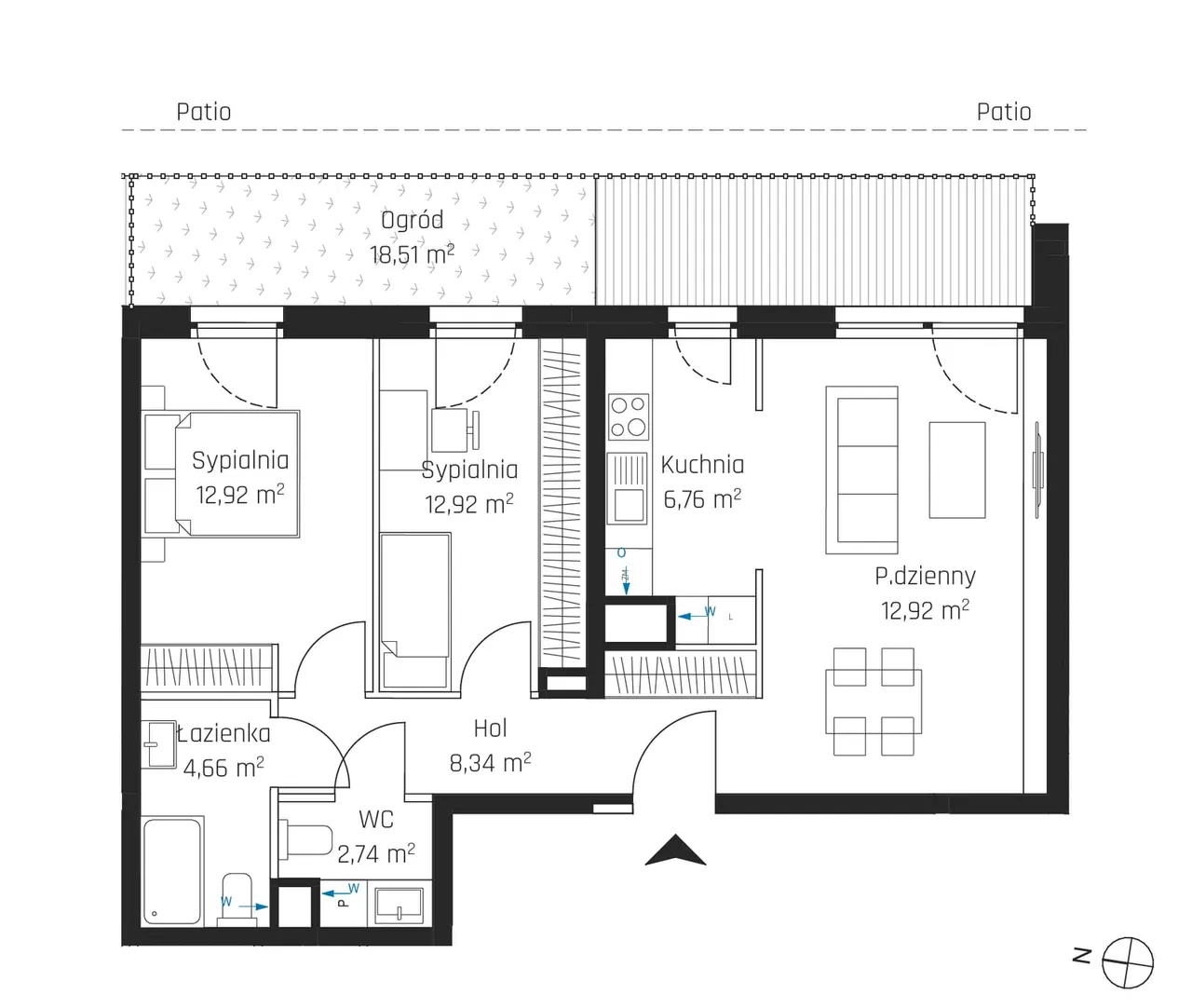 Лот 1M06 — Nadmotławie Apartments