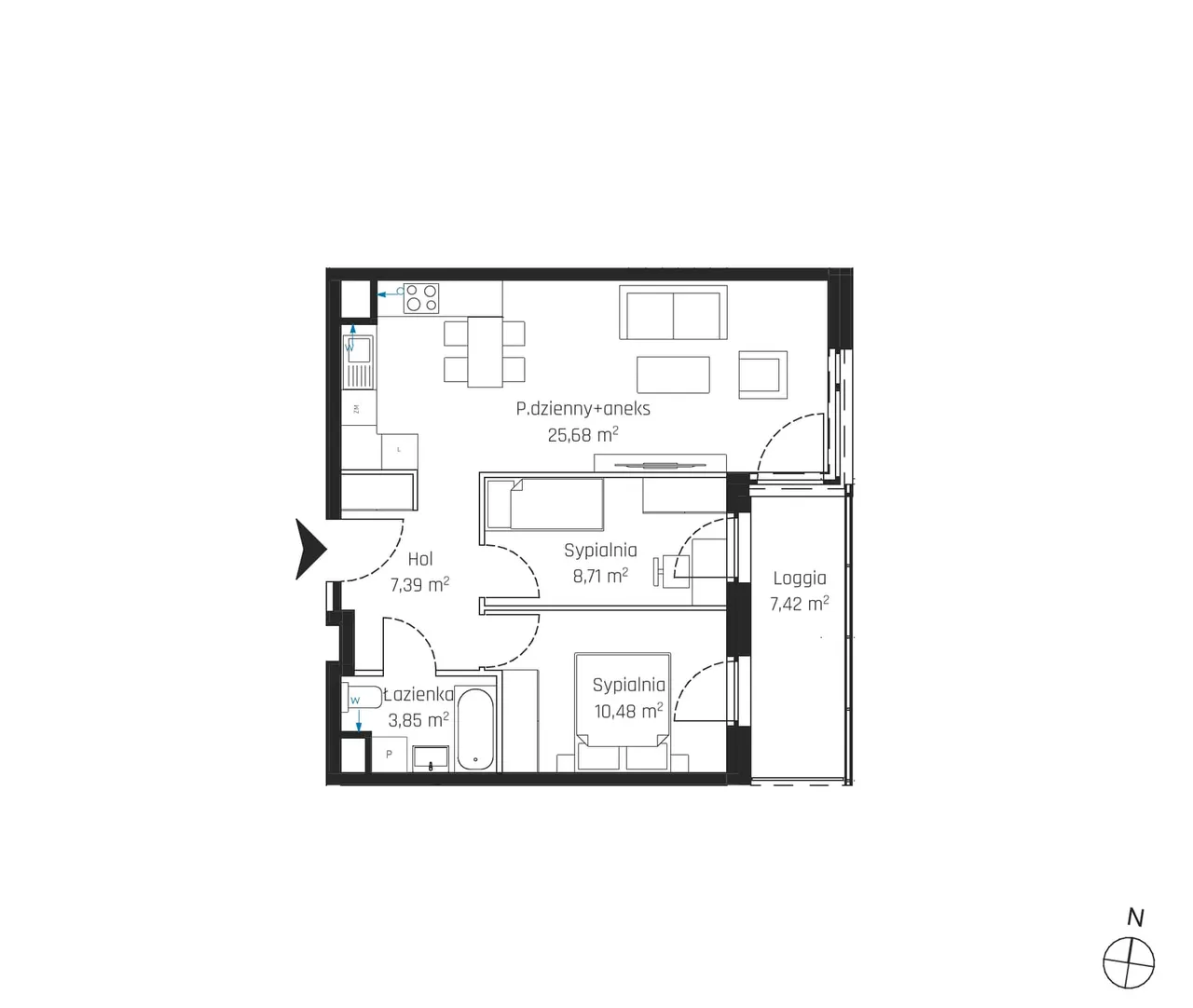 Лот 3M33 — Nadmotławie Apartments