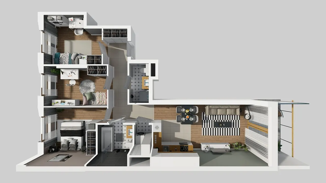 Unit APARTAMENTY METRO WILANOWSKA_1_1_A_MK_100 — APARTAMENTY METRO WILANOWSKA