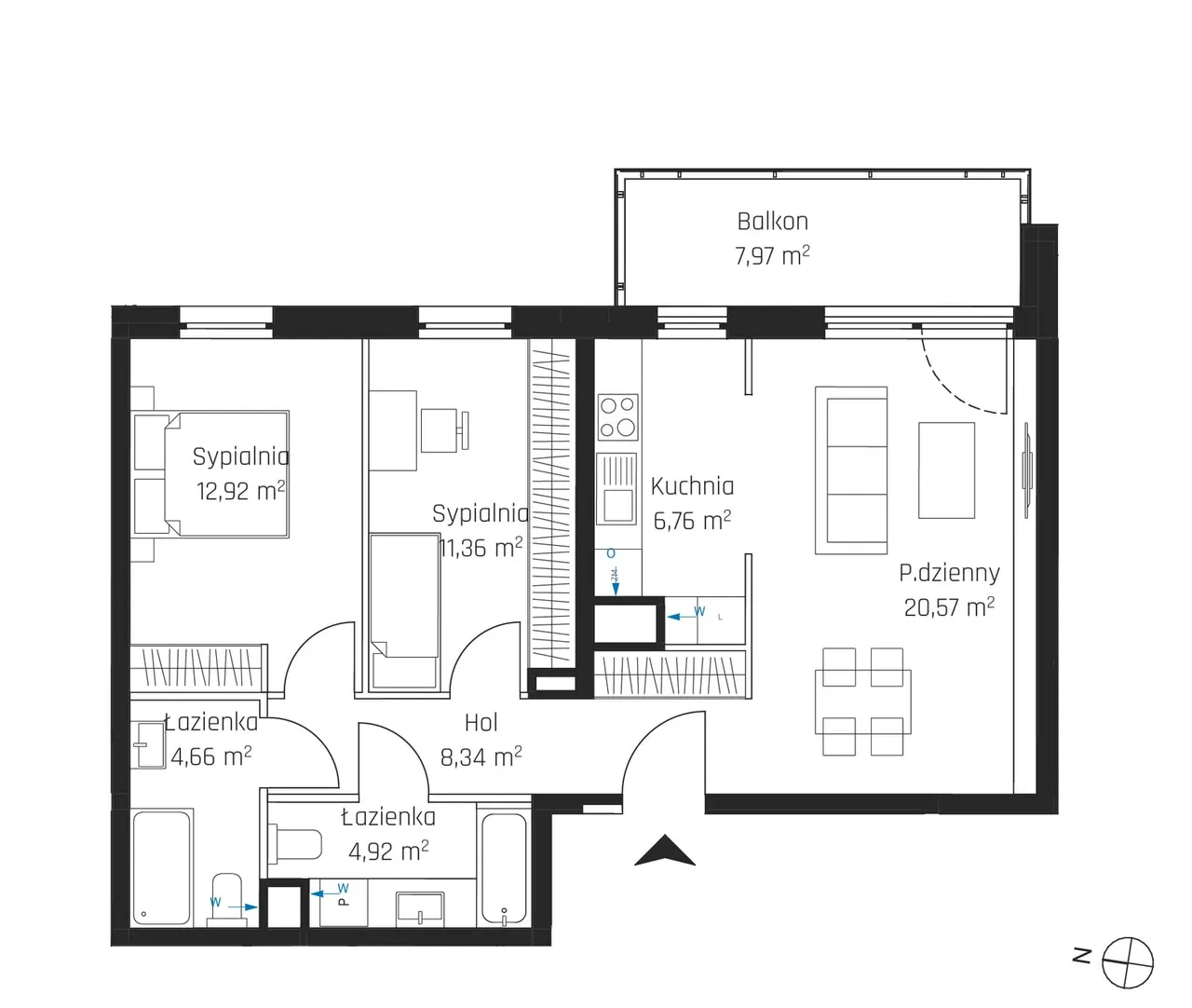 Лот 2M06 — Nadmotławie Apartments