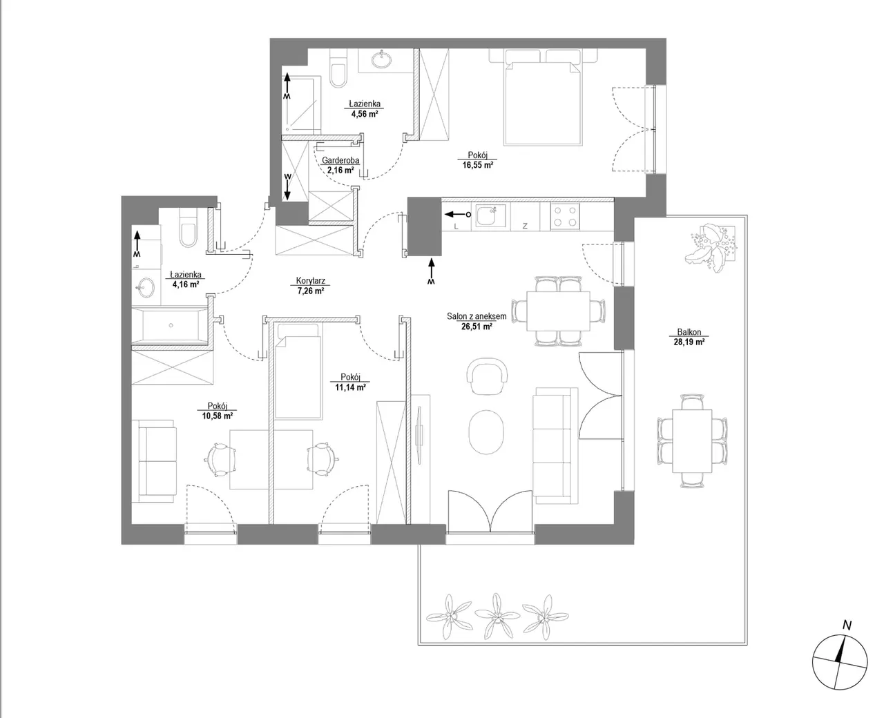 Lokal 1M05 — Piątkowo Residence
