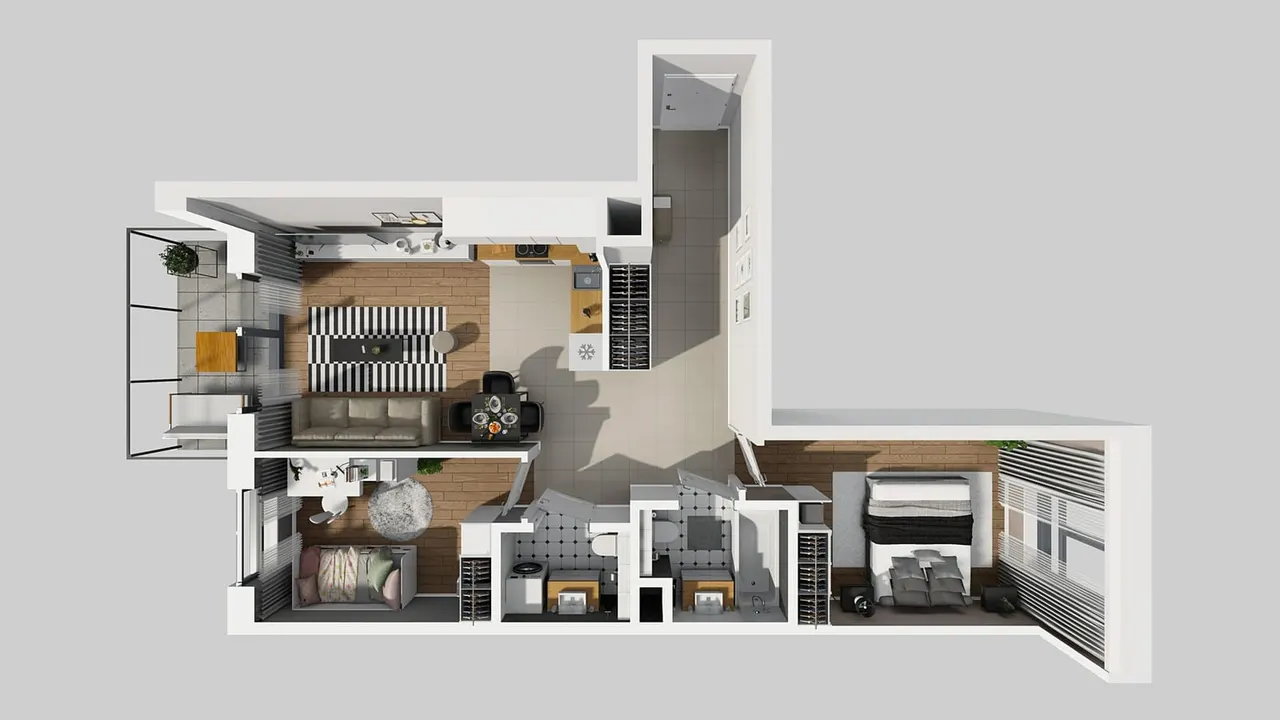 Лот APARTAMENTY BEETHOVENA_1_1_B_MK_62 — Józefa Piusa Dziekońskiego