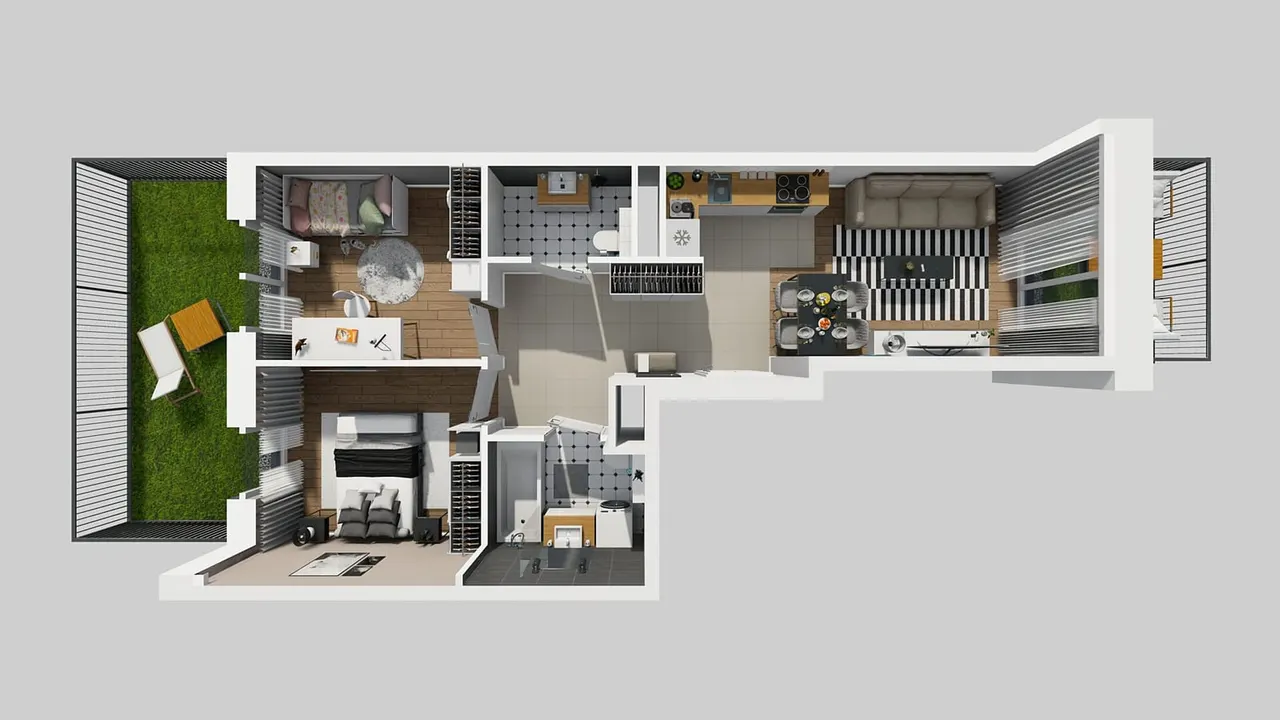Unit APARTAMENTY PARK MATECZNEGO_2_2_H_MK_33 — Rydlówka