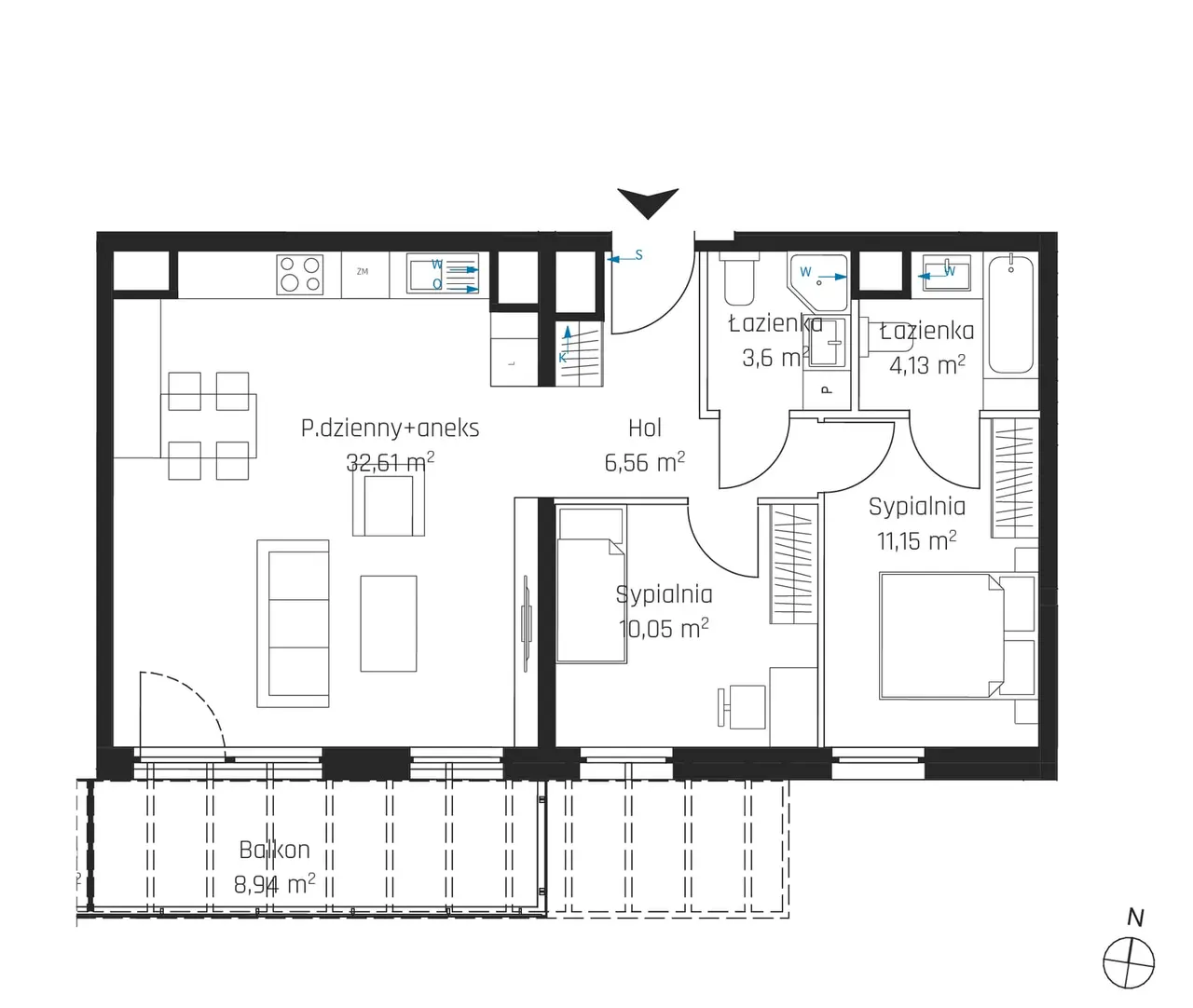 Лот 6M16 — Nadmotławie Apartments