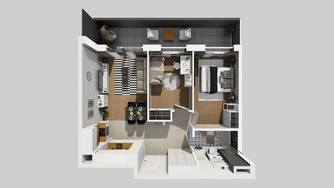 Unit APARTAMENTY BEETHOVENA_1_1_A_MK_3 — Józefa Piusa Dziekońskiego