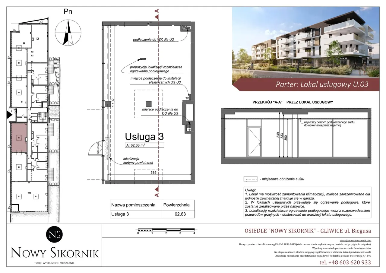 Квартира 62,4 м² — Nowy Sikornik