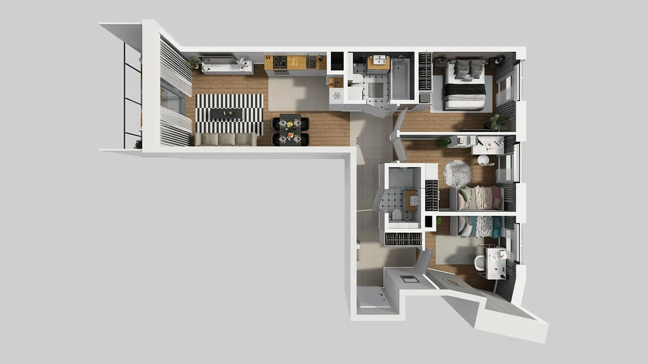 Unit APARTAMENTY BEETHOVENA_1_1_A_MK_54 — Józefa Piusa Dziekońskiego