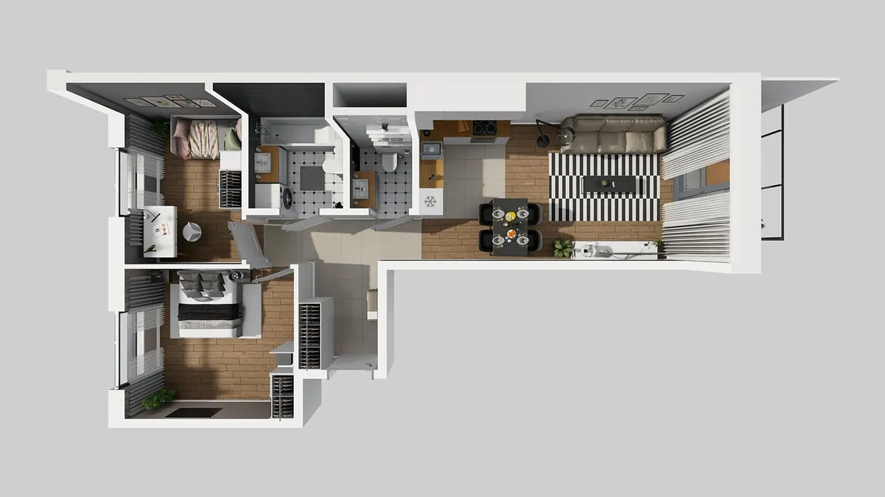 Unit APARTAMENTY BEETHOVENA_1_1_A_MK_50 — Józefa Piusa Dziekońskiego